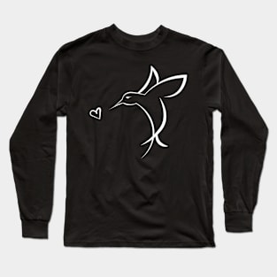 Hummingbird with heart Long Sleeve T-Shirt